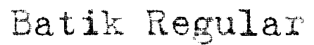 Batik Regular
