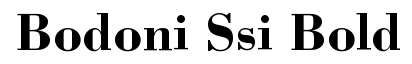 Bodoni SSi Bold