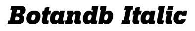 Botan DB Italic