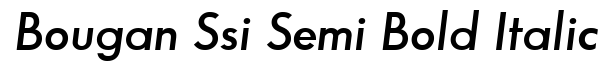 Bougan SSi Semi Bold Italic