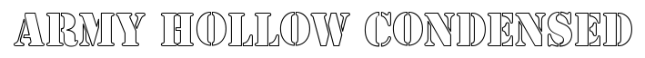 Army Hollow Condensed