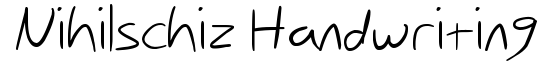 Nihilschiz Handwriting