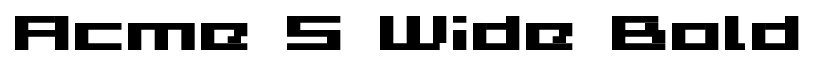 Acme 5 Wide Bold