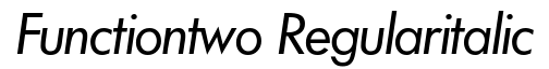 Function Two-Regular Italic