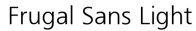 Frugal Sans Light