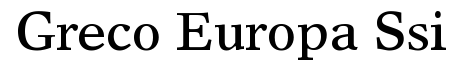 Greco Europa SSi