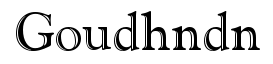 Goudy Handtooled BT
