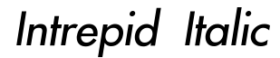 Intrepid Italic