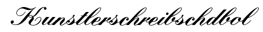 Kunstlerschreibsch DBol