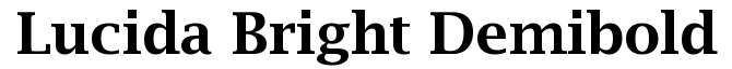 Lucida Bright Demibold
