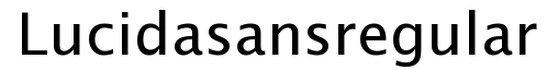 Lucida Sans Regular