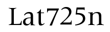 Latin 725 BT