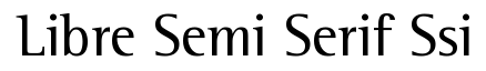 Libre Semi Serif SSi