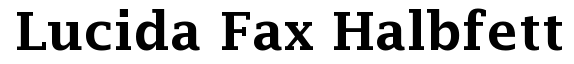 Lucida Fax Demibold