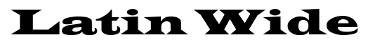 Latin Wide