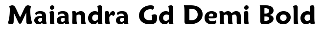 Maiandra GD Demi Bold