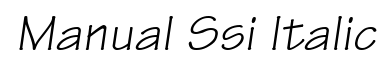 Manual SSi Italic