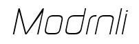 Modaerne Light Italic