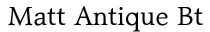 Matt Antique BT