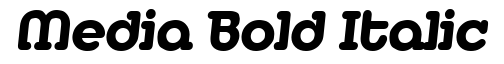 Media Bold Italic
