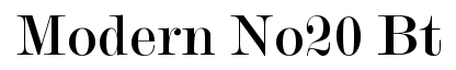 Modern No.20 BT