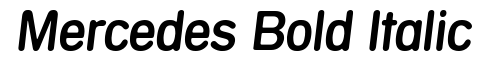 Mercedes Bold Italic