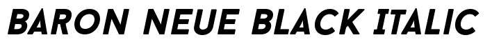 Baron Neue Black Italic