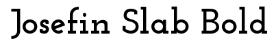 Josefin Slab Bold