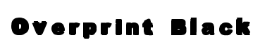 Overprint Black