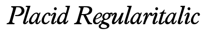 Placid-Regular Italic