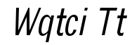 Quick Type Condensed Italic