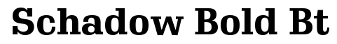 Schadow Bold BT