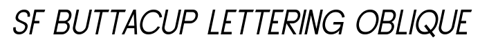 SF Buttacup Lettering Oblique