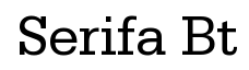 Serifa BT