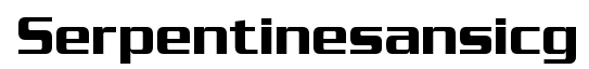 Serpentine Sans ICG