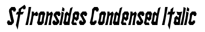 SF Ironsides Condensed Italic