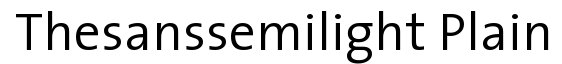 The Sans Semi Light Plain