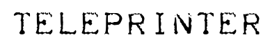 Teleprinter