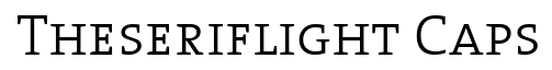 The Serif Light Caps