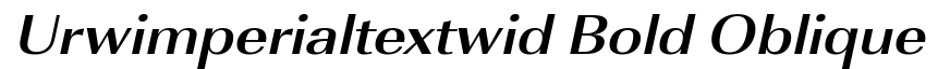 URWImperial TExt Wid Bold Oblique