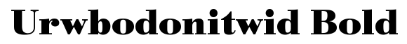 URWBodoni TWid Bold