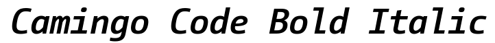 Camingo Code Bold Italic