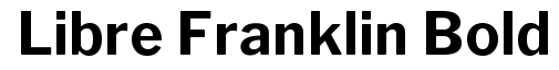 Libre Franklin Bold