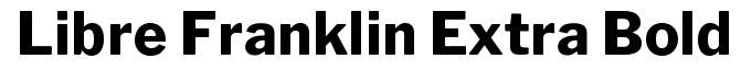 Libre Franklin Extra Bold