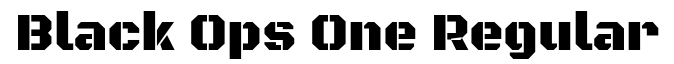 Black Ops One-Regular