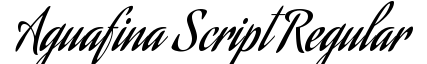 Aguafina Script Regular