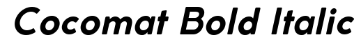 Cocomat Bold Italic