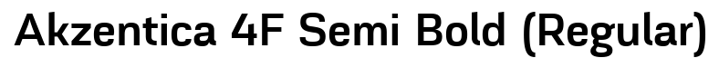 Akzentica 4F Semi Bold