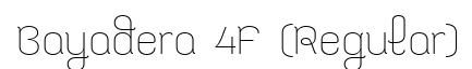 Bayadera 4F