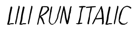 Lili Run Italic